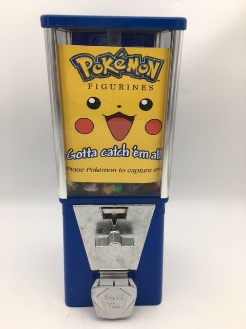 50 Cent Pokemon 1″ Capsule Vending Machine + Figurines Toy Display Pre-Owned