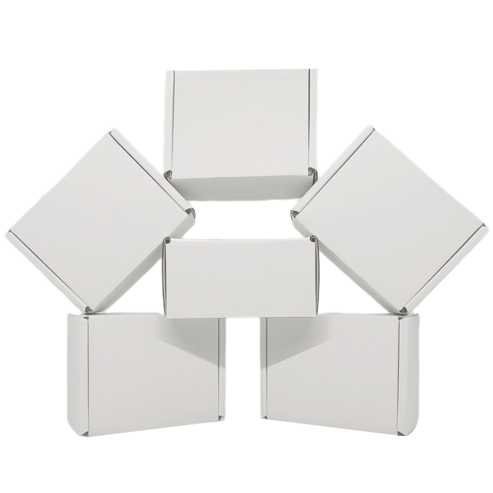 Small Shipping Corrugated Boxes 4x3x2 Inches 100 Pack Foldable Small Business…