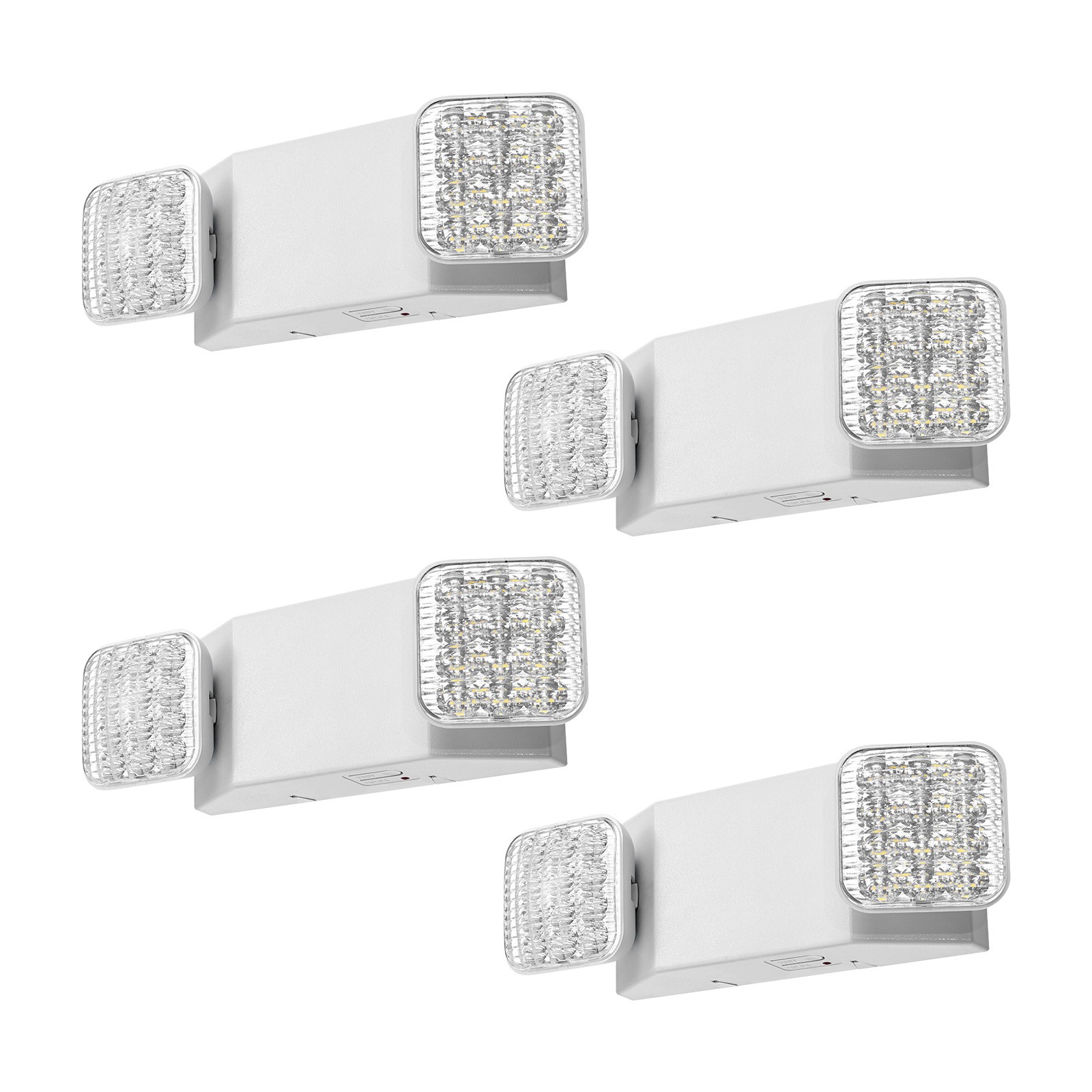 Uimoso 4 Pack Emergency LED Lights with Battery Backup for Commercial Use