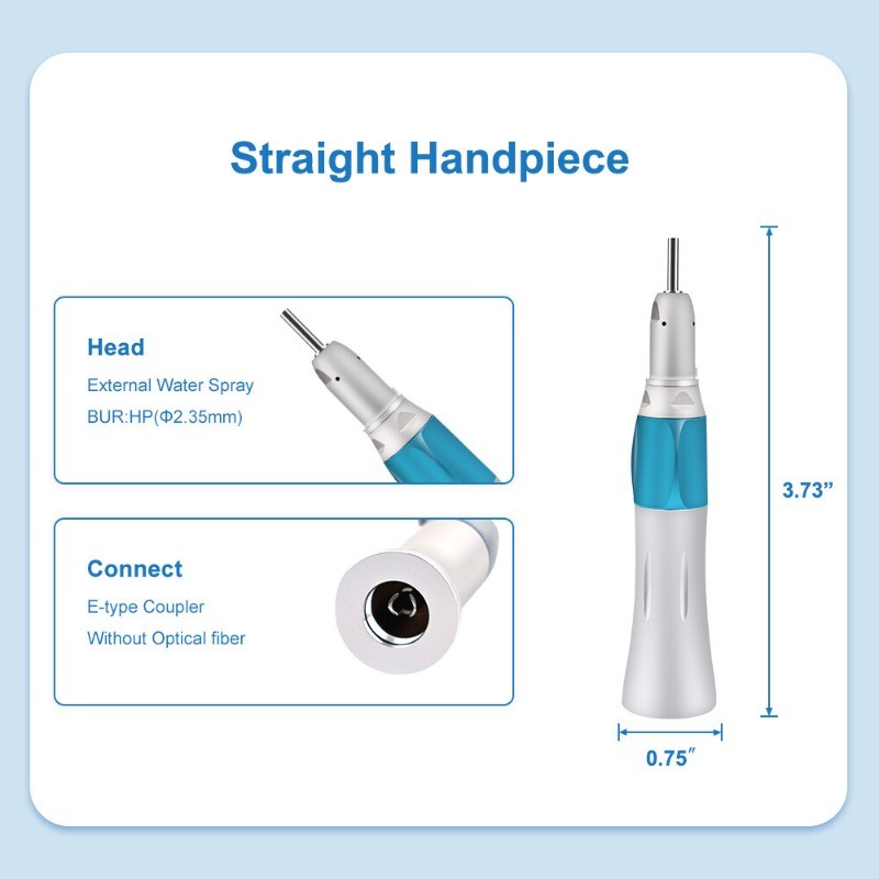 Dental 203C Low-Speed Handpiece Straight 1:1 Handpiece Standard E-type Connector