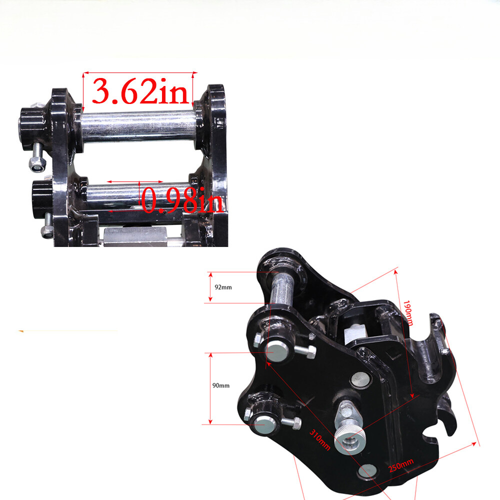Attachment Quick Hitch Coupler For Mini Excavator 0.8-1.5Ton Free delivery