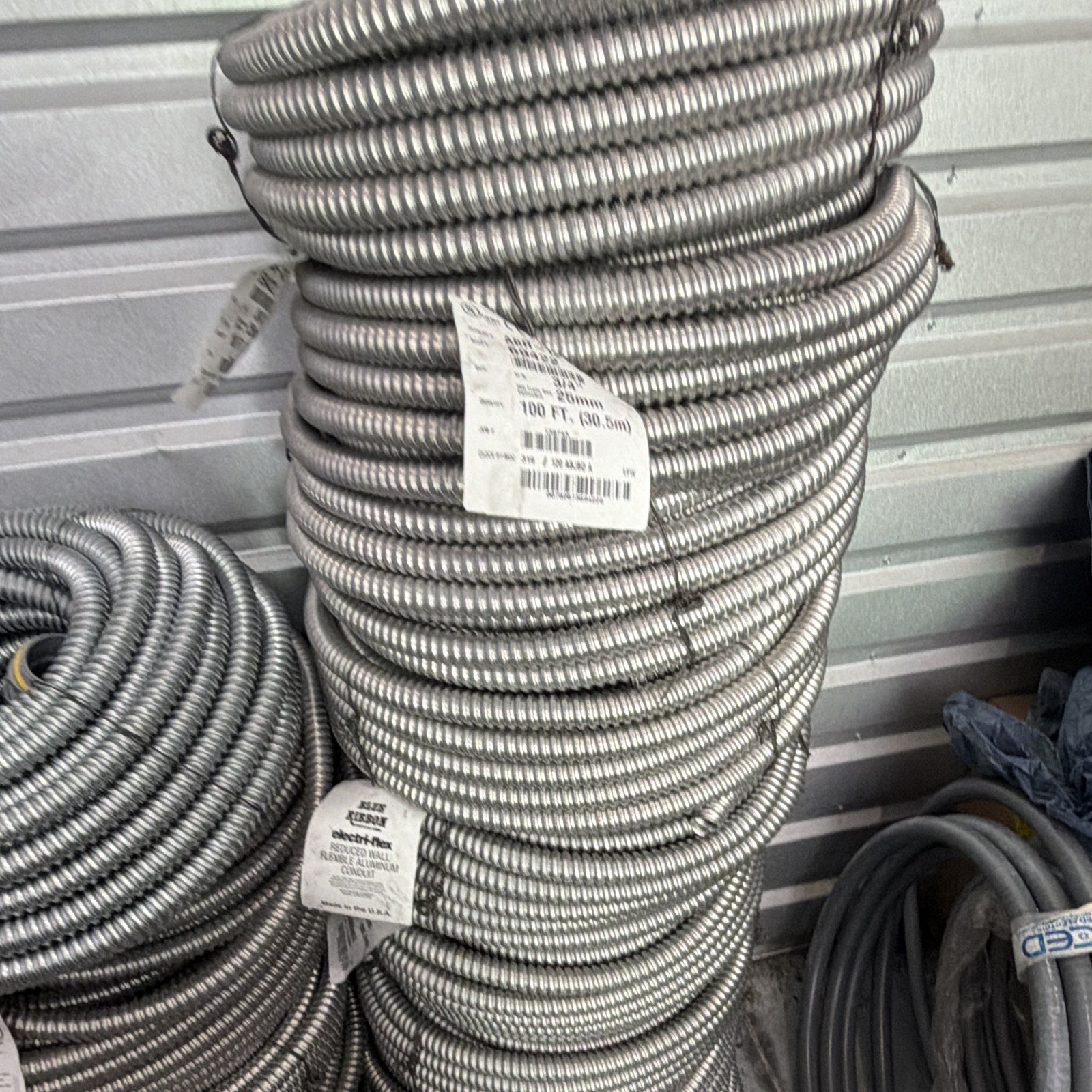 100ft roll of Flex Aluminum Conduit 3/4in 100ft ABR-12