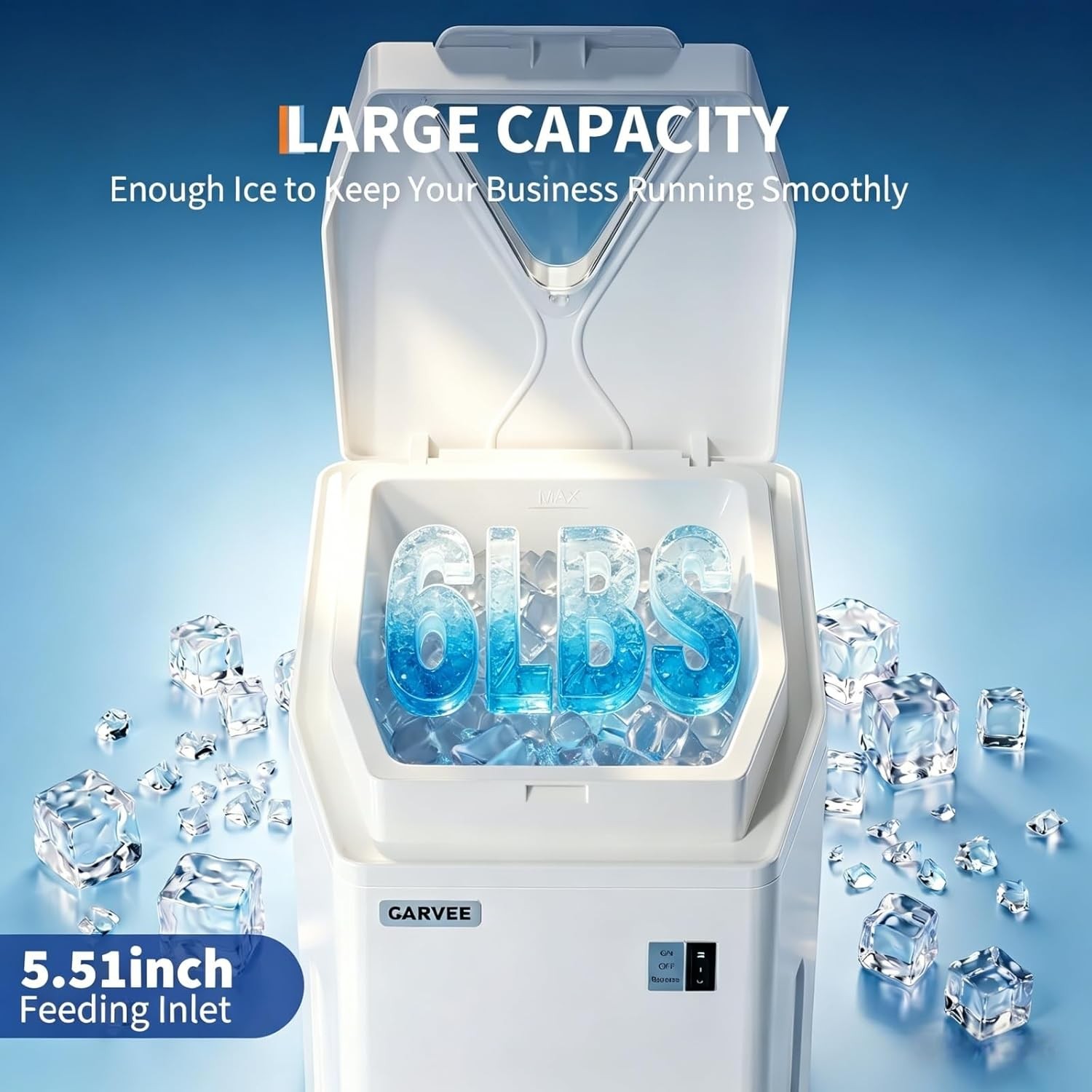 Commercial Ice Shaver Crusher, Electric Snow Cone Maker 300/950/1200LBS/H NEW