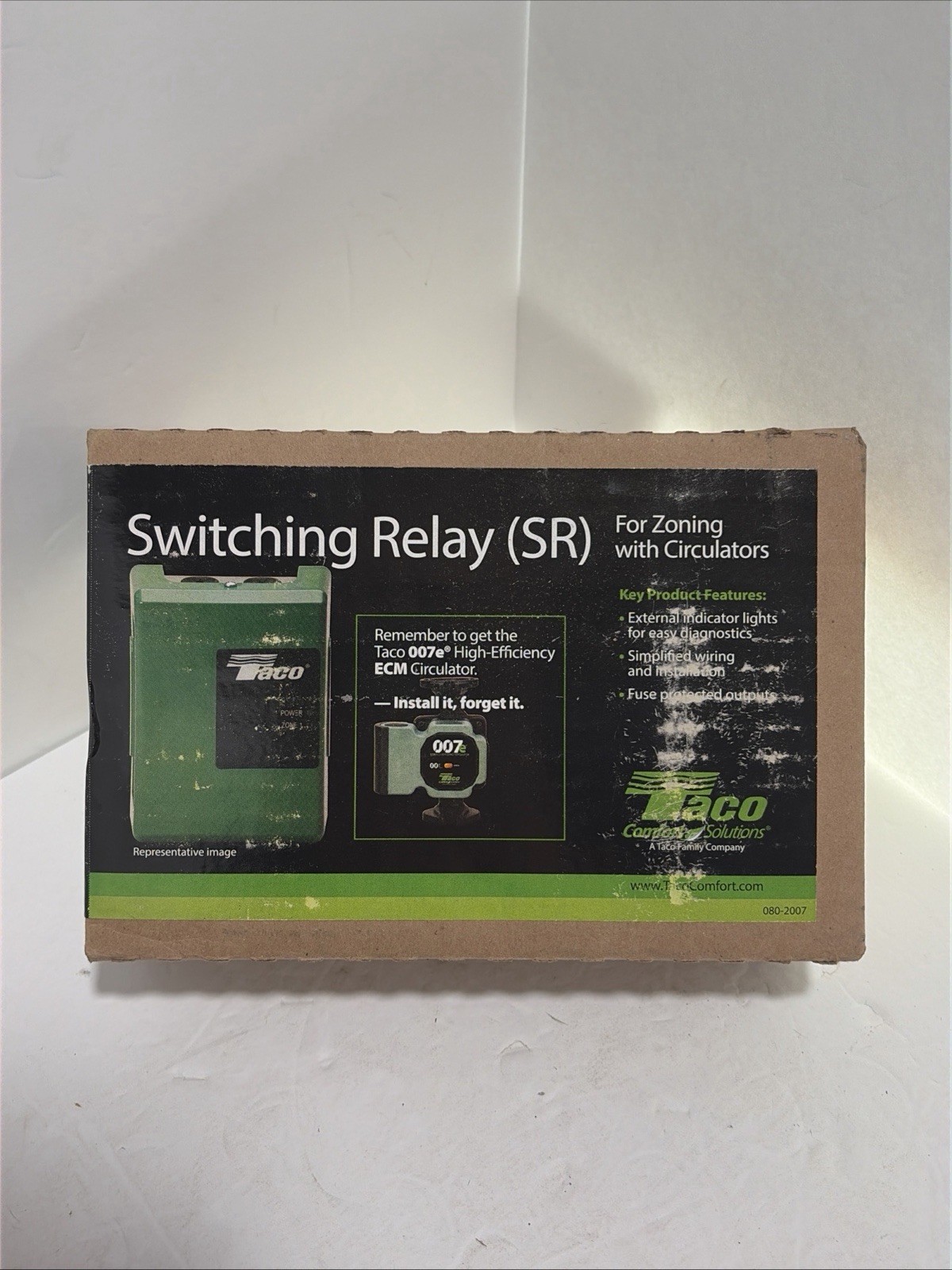 Taco SR501-4 Switching Relay for Zoning Circulators 120V MAX 7.5A Boiler Control