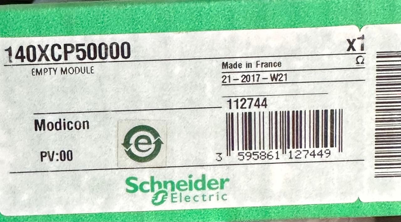 SCHNEIDER ELECTRIC MODICON 140XCP50000 EMPTY MODULE
