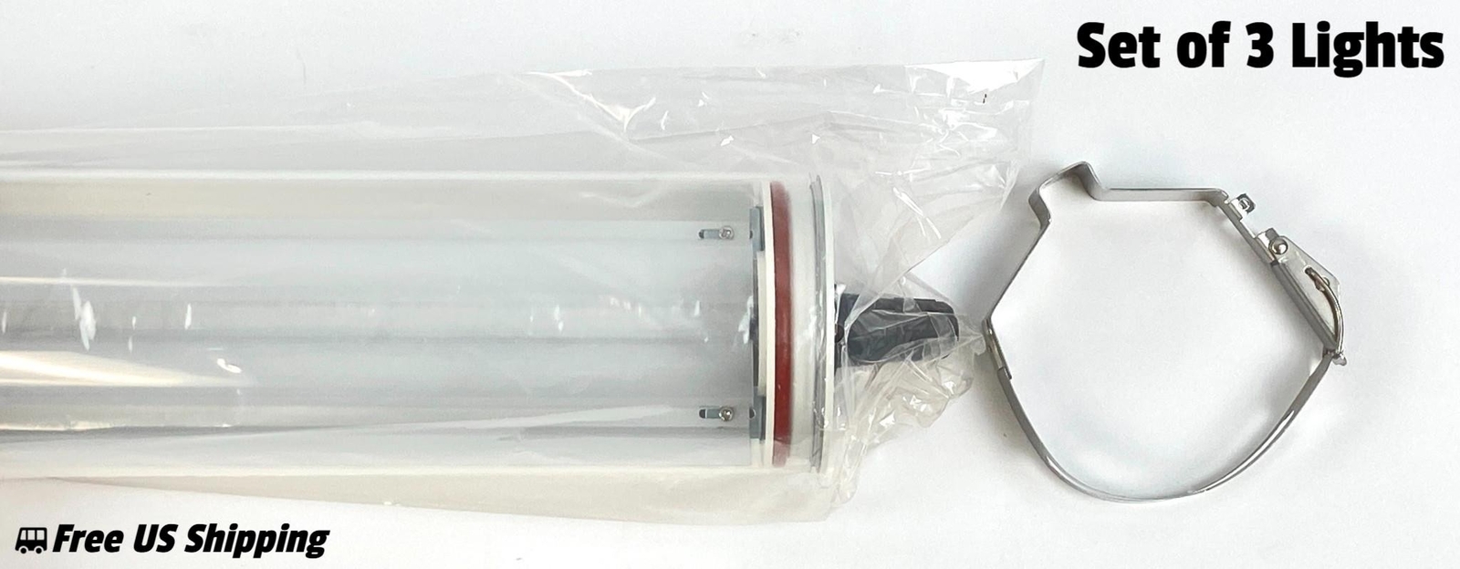 LED Tri-Proof Light 60W 5000K 150cm IP65 AC100-277V Set of 3