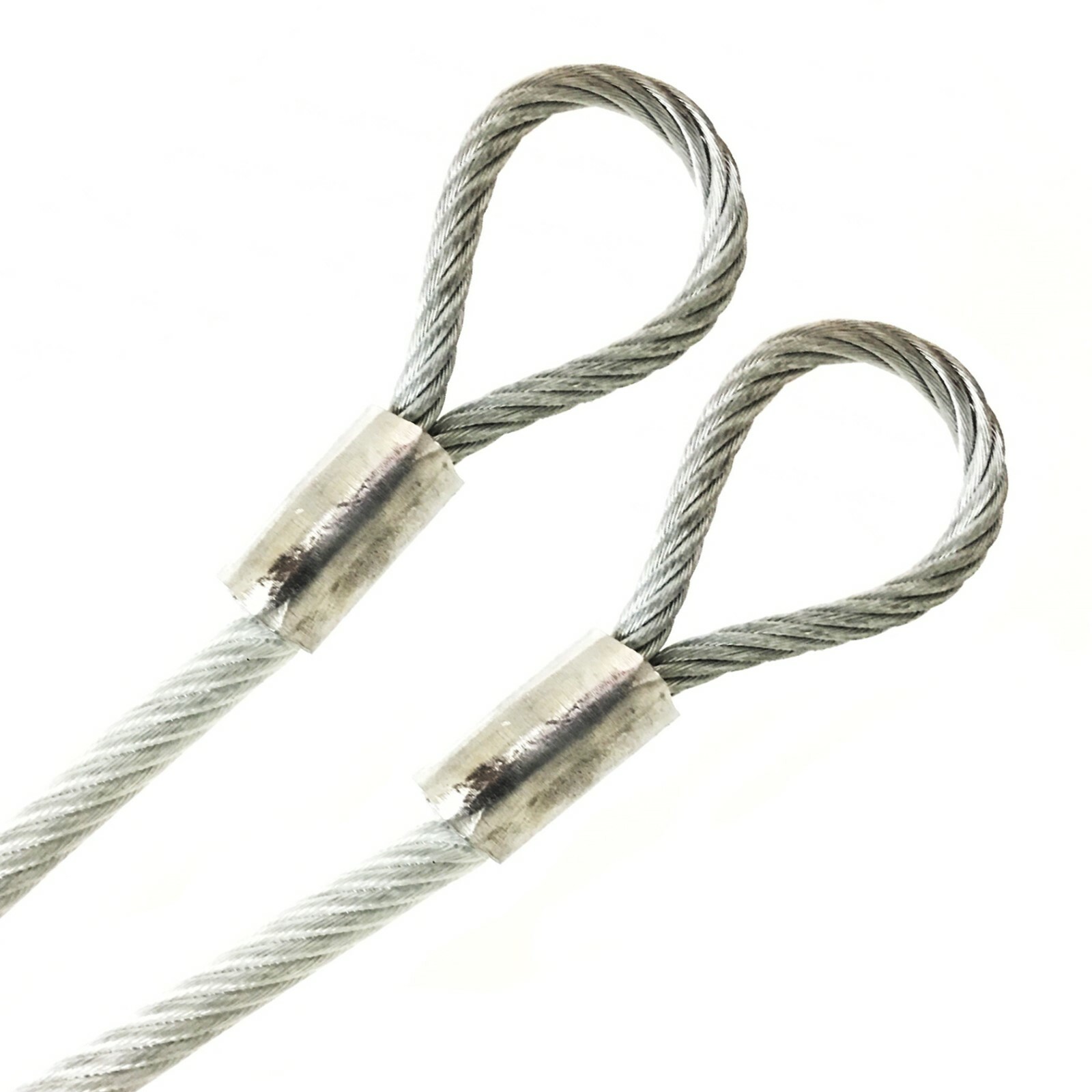 Galvanized Steel Wire Rope 7×7 Strand 3/16″-1/4″ Clear Vinyl Coated 1ft – 300ft