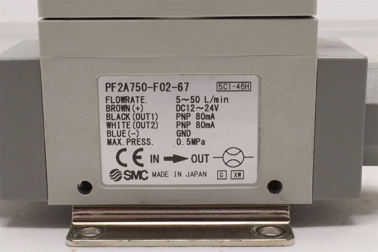 SMC PF2A DIGITAL AIR FLOW SWITCH 5 L min 50 L Max 24V PF2A750-F02-67