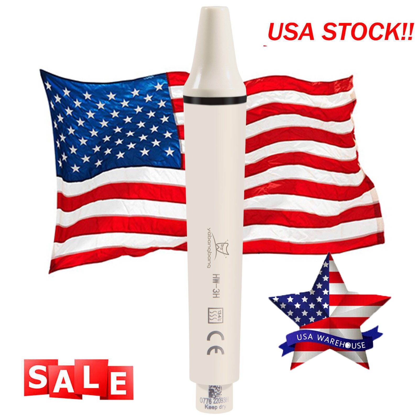 Dental Ultrasonic Piezo Scaler / 1pc Handpiece HW-3H fit EMS Woodpecker SK-E1 ds