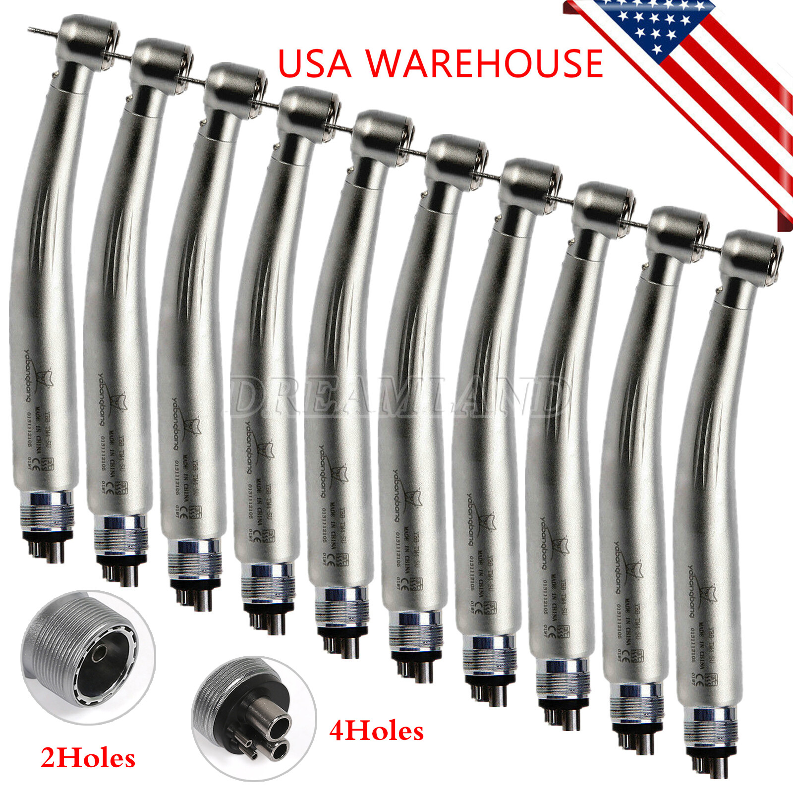 1-10 Yabangbang Dental LED E-generator Fiber Optic High Speed Handpiece