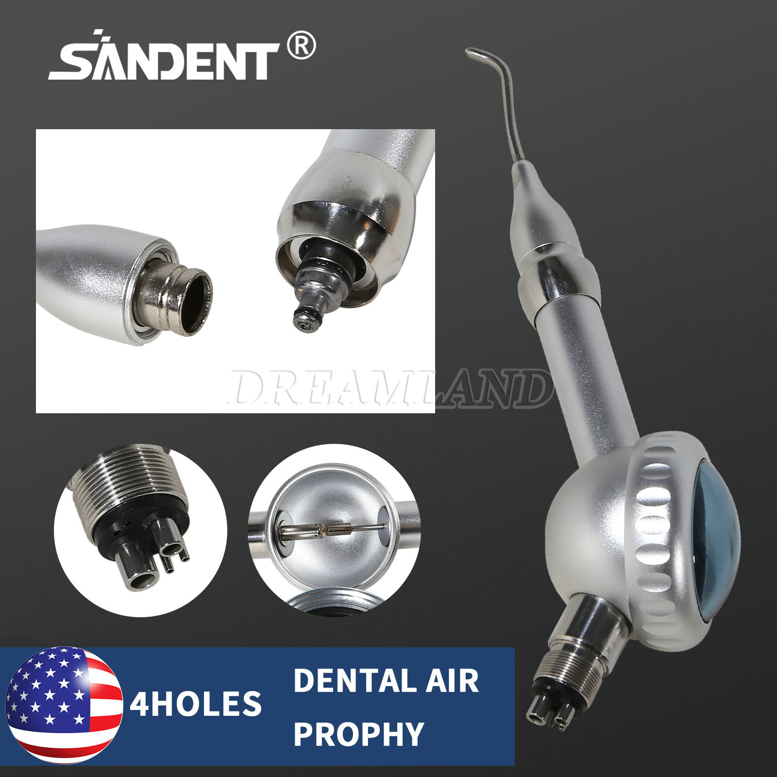Dental Materials Air Prophy Sandblaster Use Sand Gun Air Polisher Odontologia 4H