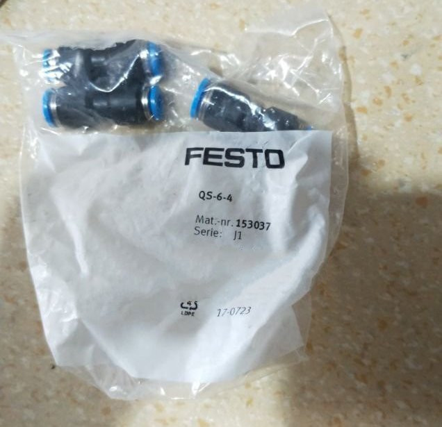 1Bag/10Pcs QS-6-4 153037 Push-in Connector QS64 New Free Shipping