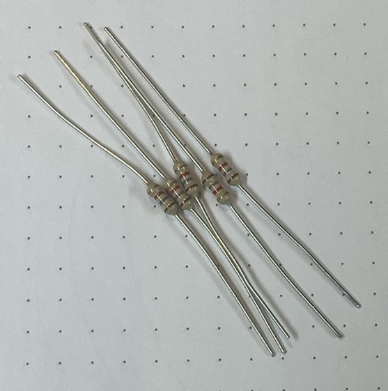 1.8 KΩ, 5%, 250 mW (1/4 W), Metal Film Resistor, Unbranded, 5 Each