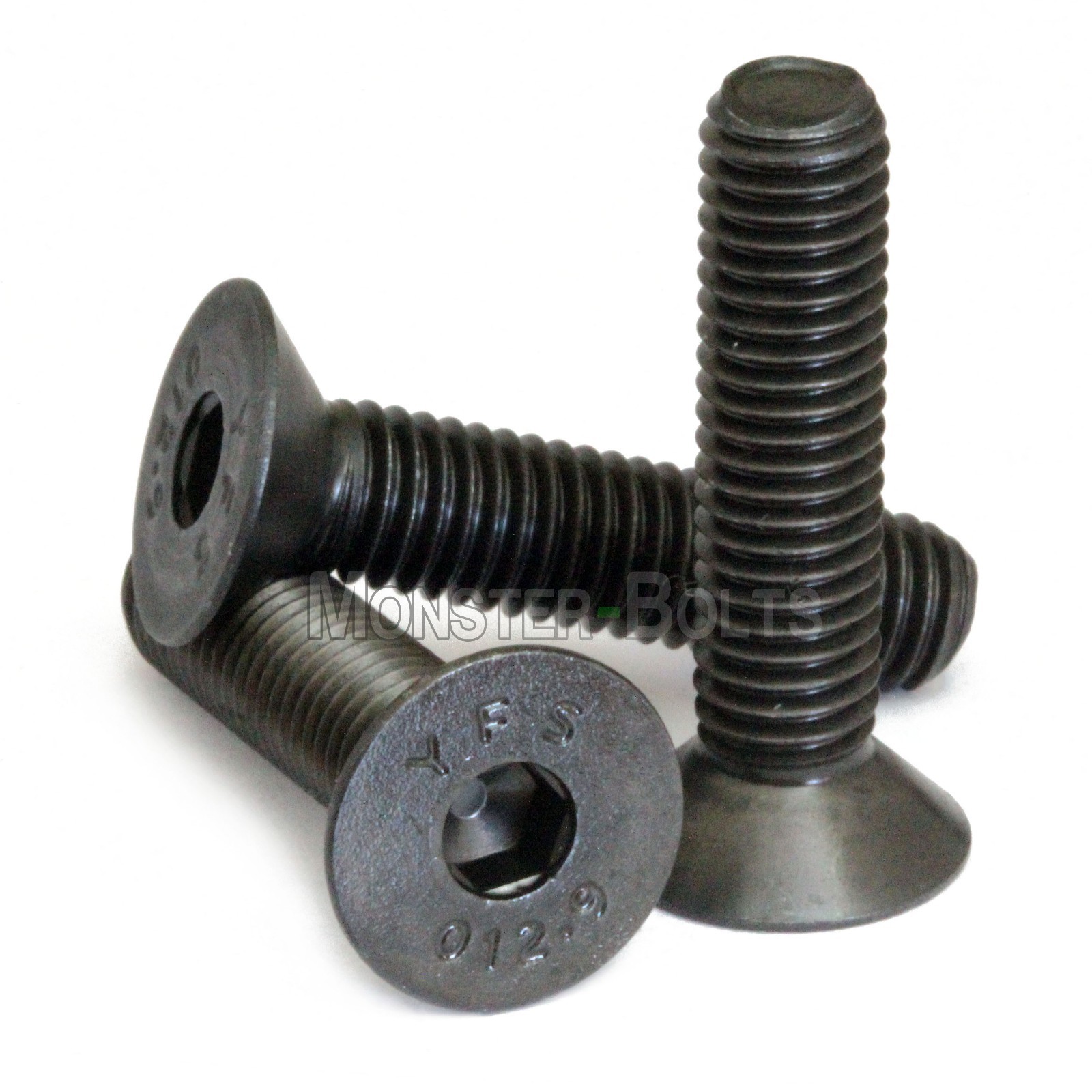 #8-32 Flat Head Socket Caps Screws, 82° Countersunk SAE Alloy Steel Black Oxide