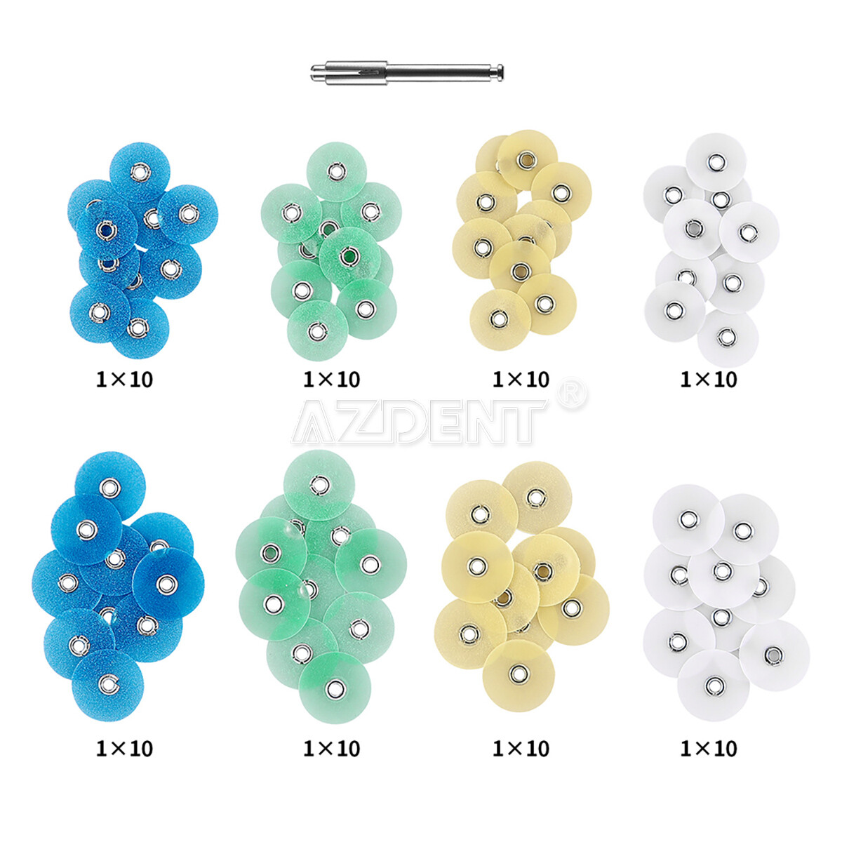 NSK Style Dental Slow Low Speed Handpiece Contra Angle /Polishing Discs Assorted