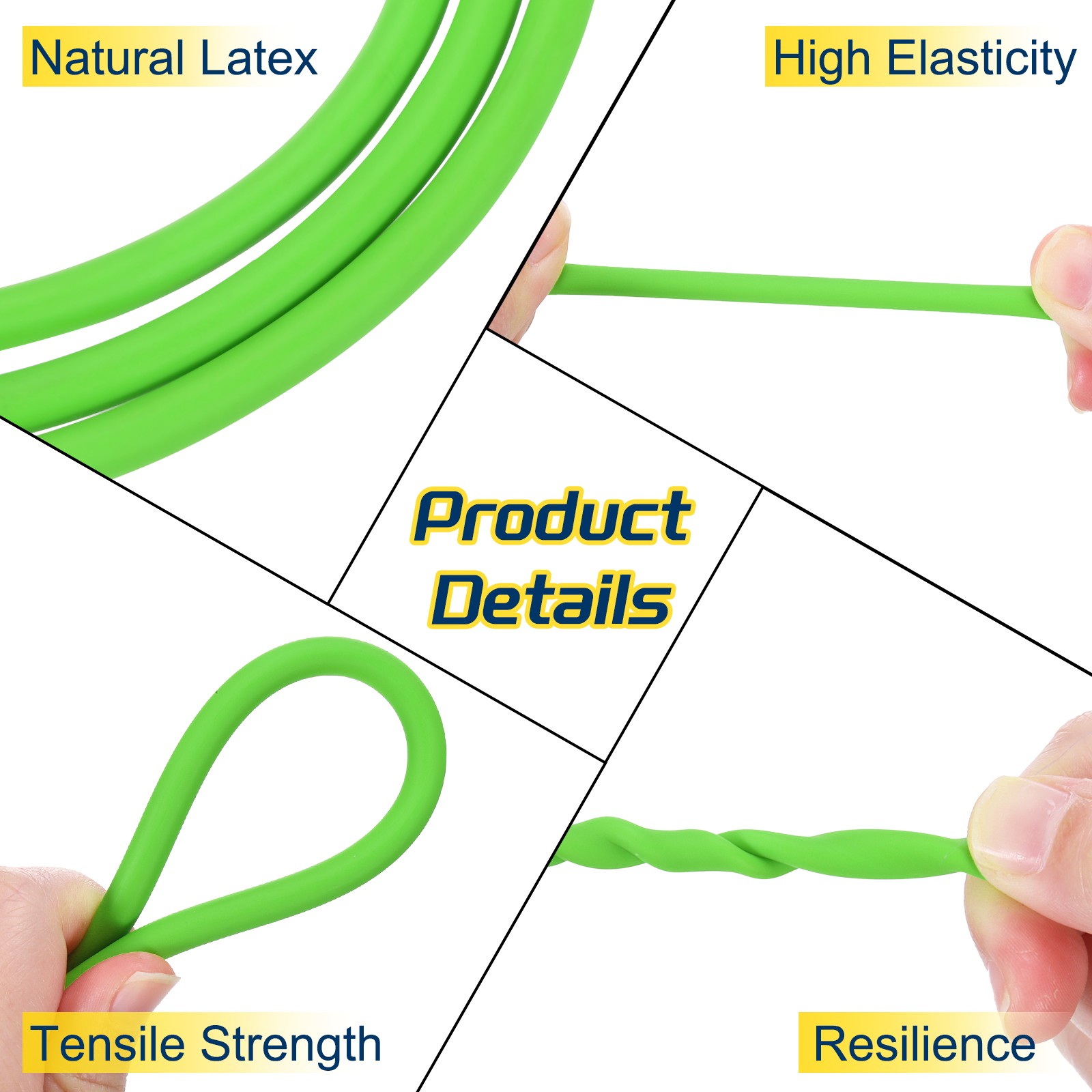 13 Ft(4M) Latex Rubber Tubing, 1/16″(1.8mm)ID 3/16″(4.5mm)OD, Green