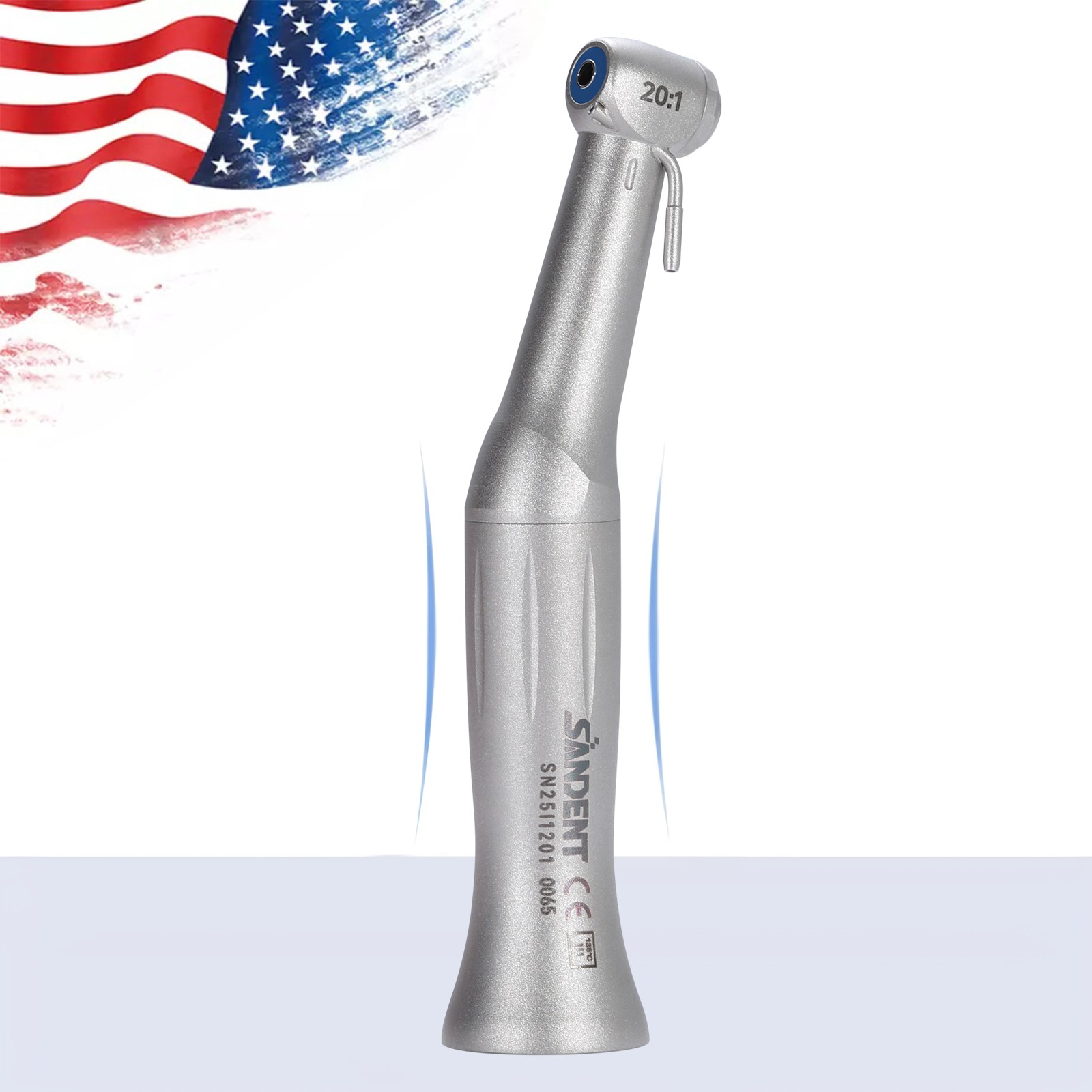 NSK Style SG20 Dental Implant 20:1 Reduction Contra Angle Handpiece Push Button