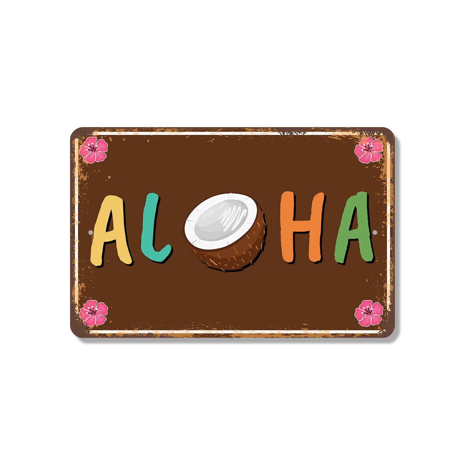 Aloha Sign Welcome Warm Breezes Durable Perfect for Porches Patios Beach