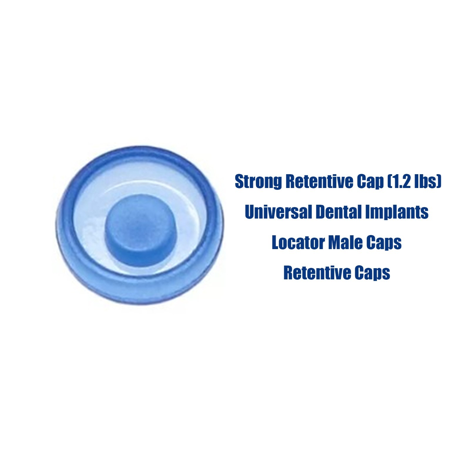Strong Retentive Caps Overdenture Attachment Abutments Metal Housing 5pcs/1set