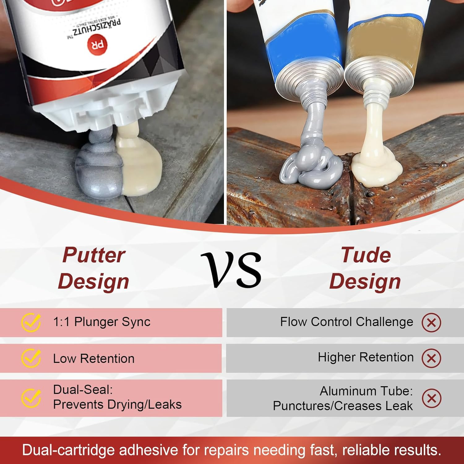 Heavy Duty Metal Repair Epoxy – Casting Adhesive & Filler for Aluminum, Steel, I