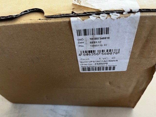 Phoenix Contact Quint-UPS/1AC/1AC/500VA New Open Box/da