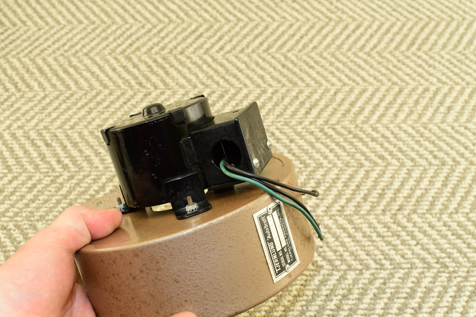 Vintage TJERNLUND DJ-2 Blower Draft Inducer Fan Motor Duct Booster
