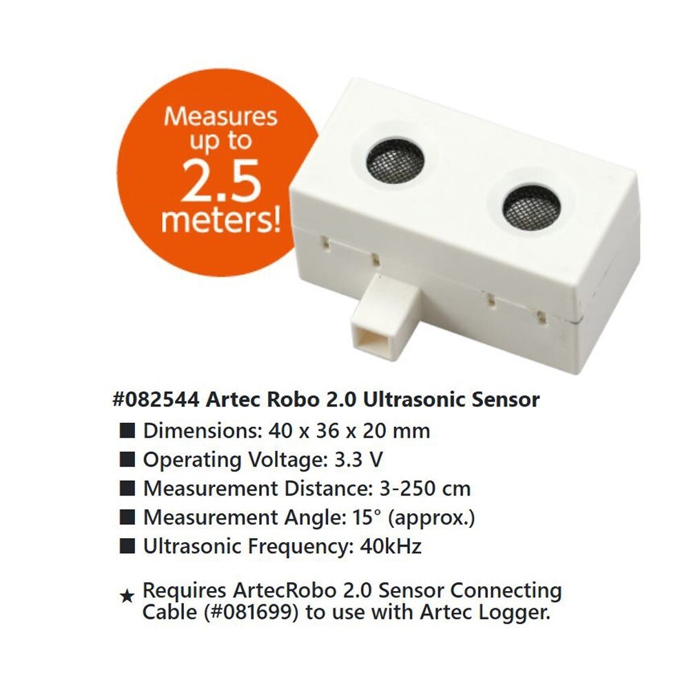Artec Data Logger Robo 2.0 Ultrasonic Sensor Scientific Educational Tool Kit