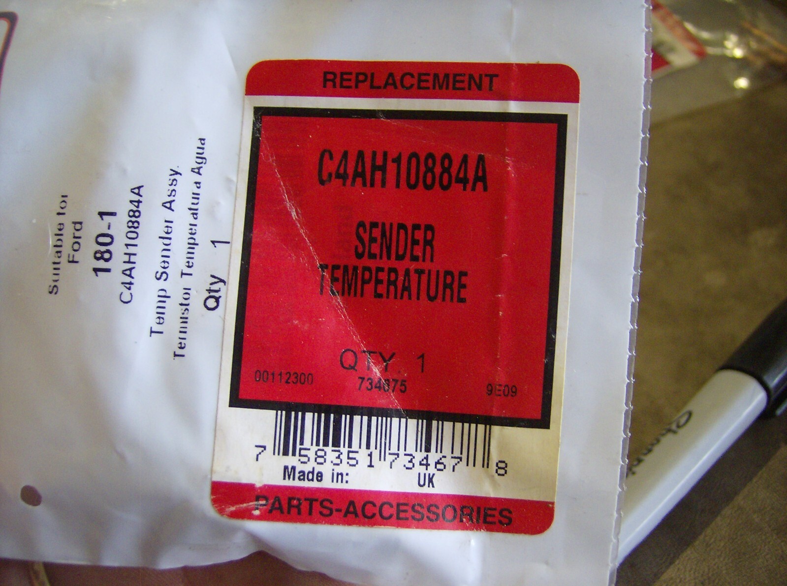 C4AH10884A TEMPERATURE SENDER