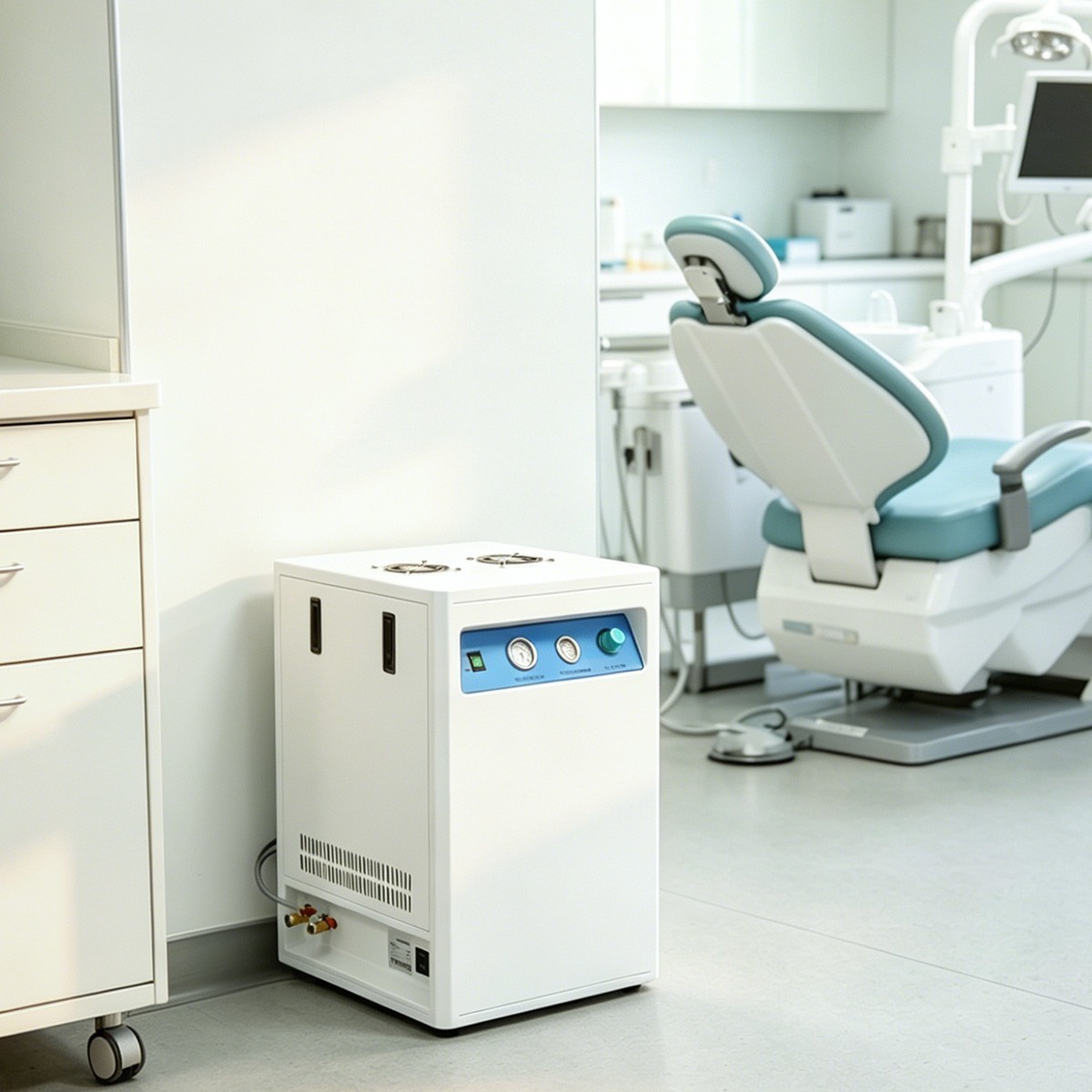 24L/40L Portable Dental Air Compressor Oil Free Silent Air Pump for Dental Unit