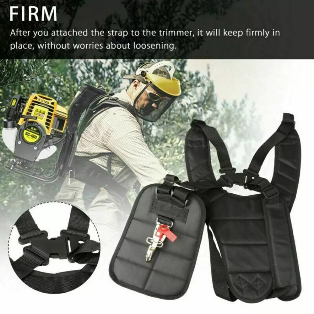 Double Shoulder Strimmer Padded Belt Harness Strap for Brush Cutter& Trimmer US