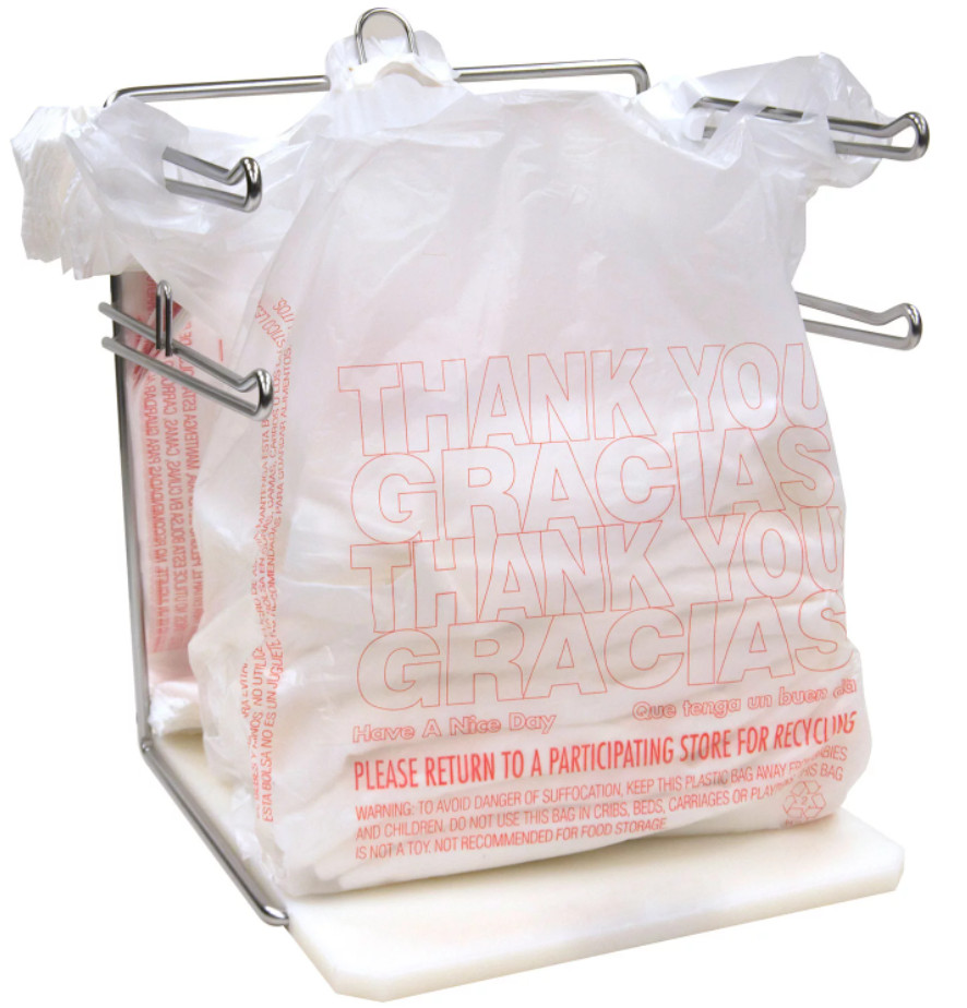 New Bags 1/6 Large 21 x 6.5 x 11.5 White T-Shirt Plastic Grocery Shopping Bags