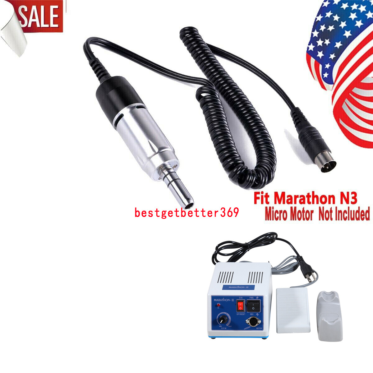 Dental E-Type High Speed Electric Micro Motor Handpiece 35,000 RPM Sale!