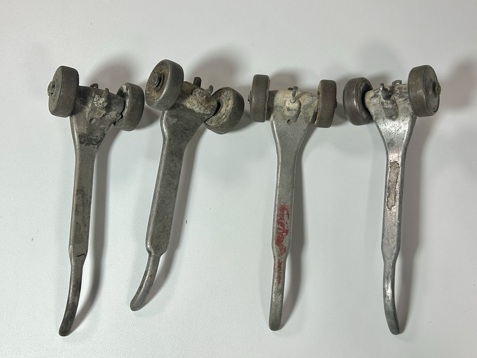Vtg Lot 4 Marshalltown Skate Wheel Joint Raker Tool Bricklayer Masonry