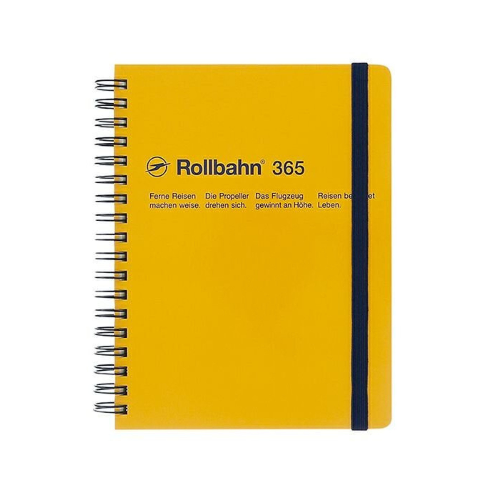 Delfonics Rollbahn Spiral Free Diary 365: 5-1/2 in. x 7 in. (Yellow) *B6 noteboo