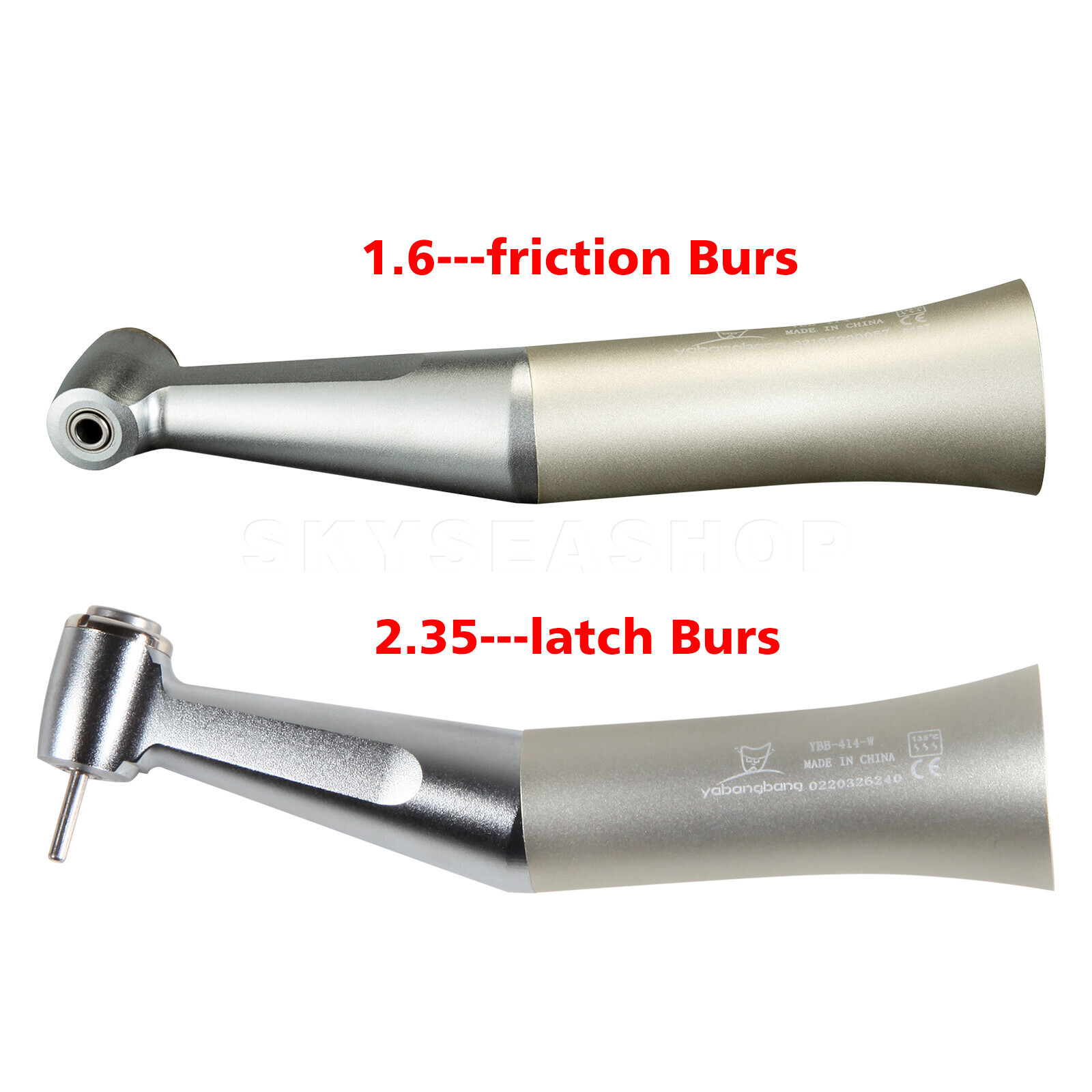 RA 2.35mm / FG 1.6mm Burs Contra Angle Handpiece Slow Low Speed Dental