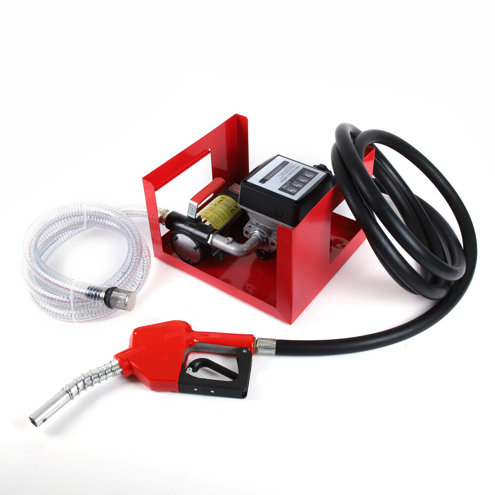 175W Electric Fuel Oil Transfer Pump Oil Transfer Pump With Fuel Meter Nozzle
