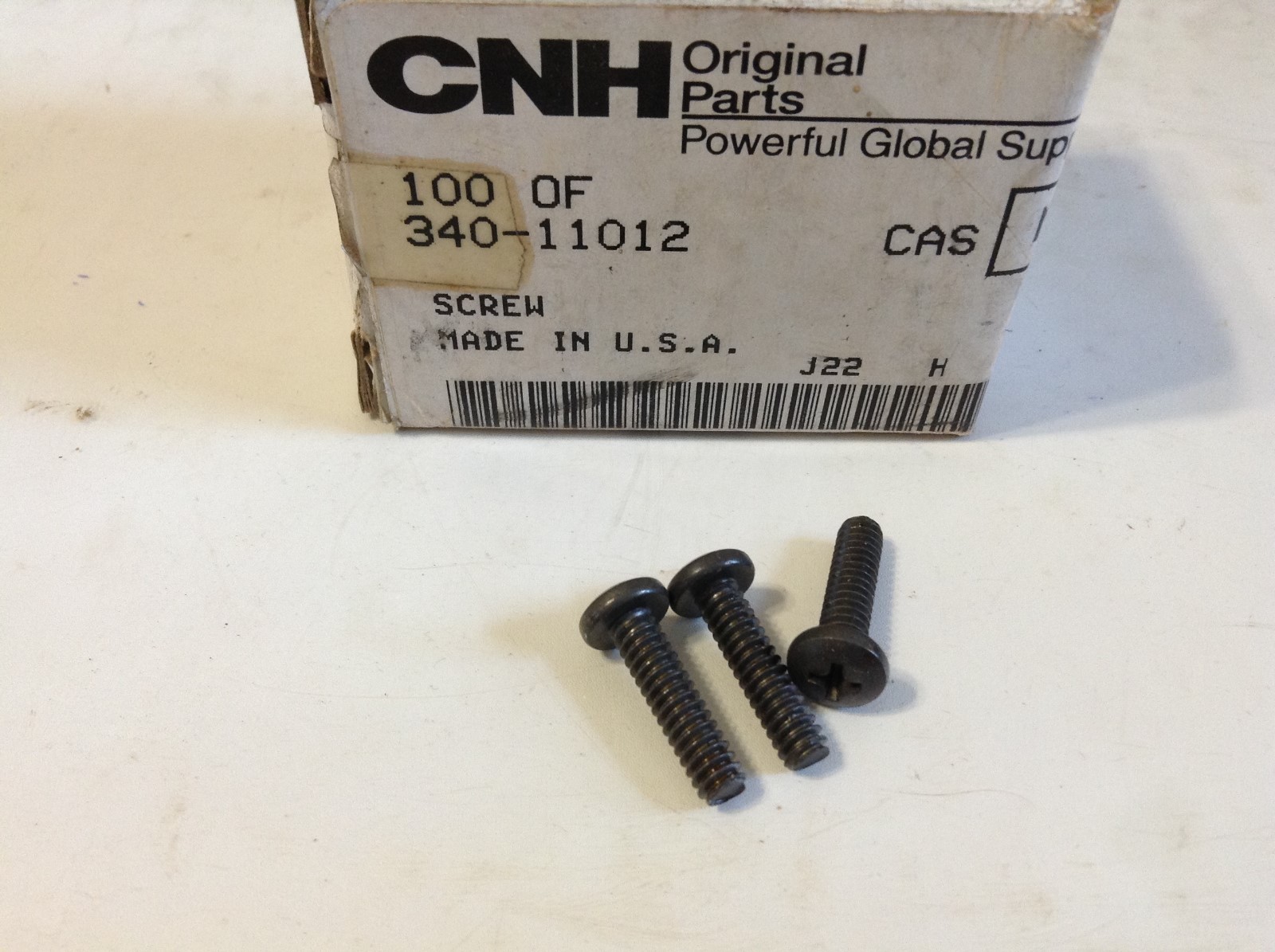 340-11012 – 3 New Screws For A CaseIH 585, 9110, 9130, 9150, 9170, 9180 Tractors