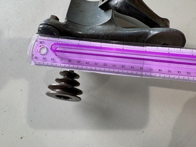 Pulley with Guard and Mounting Arm, Unknown Tool, Unbranded