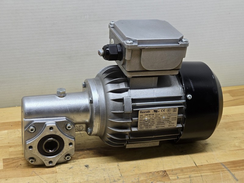 Rexroth AC Gear Motor 3 842 547 476, 0.22kW, 1680RPM 220/400VAC 25:1, 3842527869
