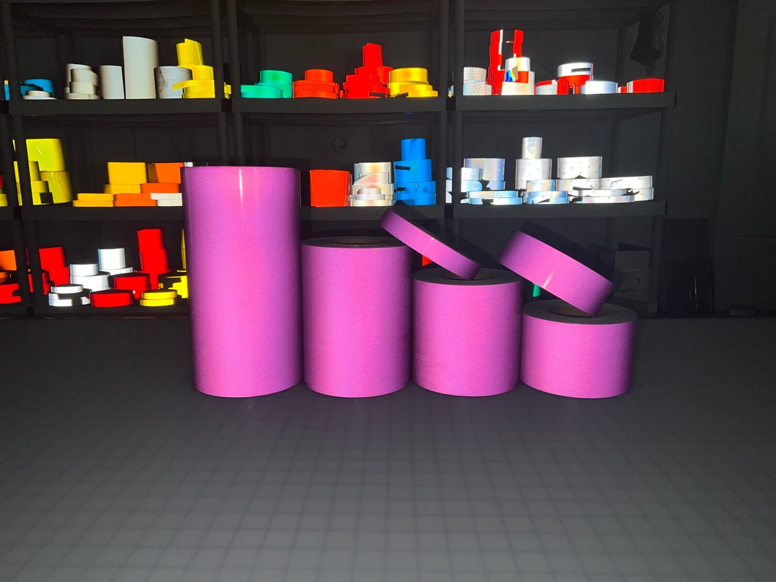Purple Reflective Tape Type 1 Flexible Engineer Grade Many Widths Nikkalite ELG