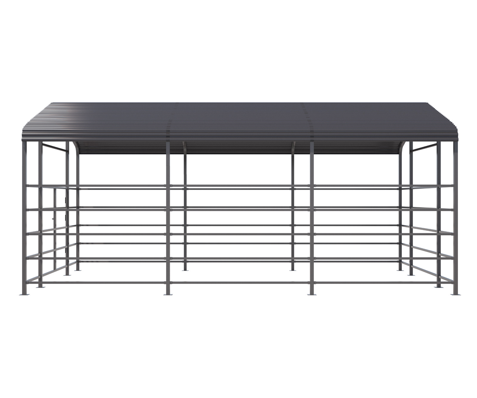 New 13×20FT Metal Livestock Shed Steel Shelter Cowshed for Farm Animal USA Stock