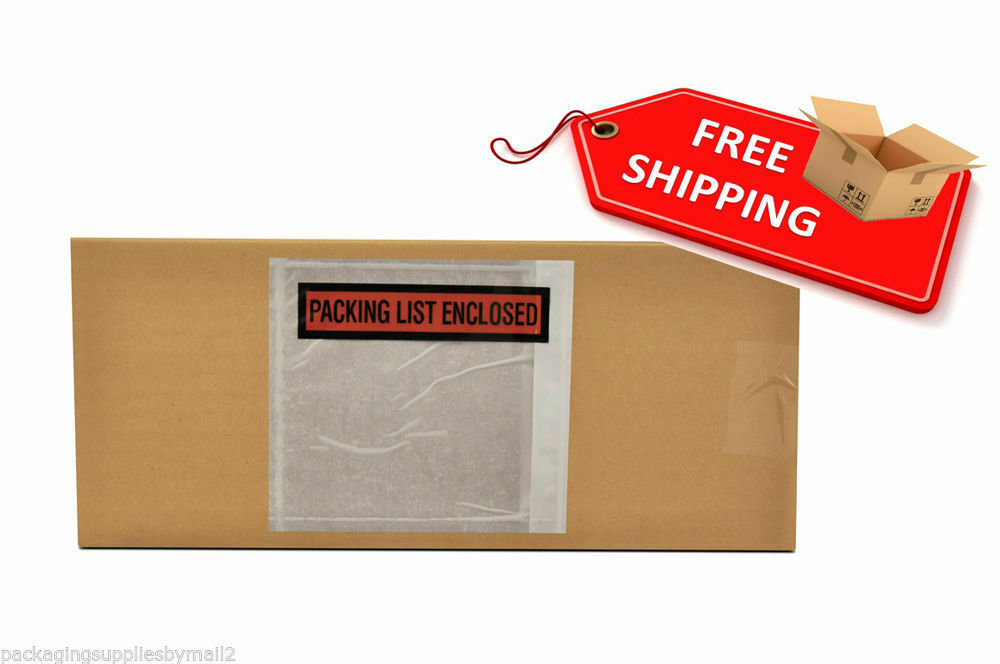 4.5 x 5.5 Packing List Enclosed Envelopes Pouch 4 1/2 x 5 1/2″ – ST ShipMailers