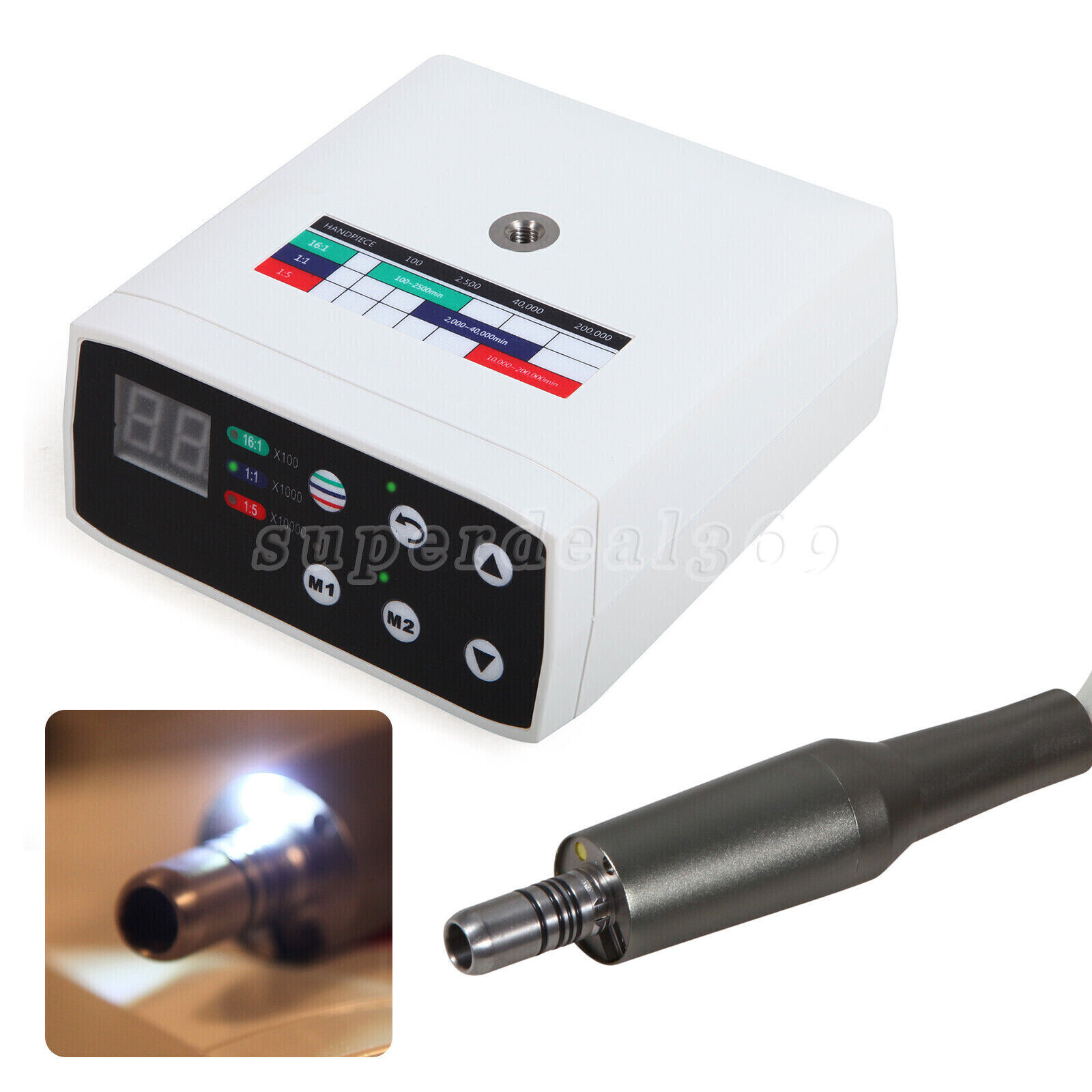 Dental Brushless LED Electric Micro Motor /1:1/1:5 Contra Angle Handpiece
