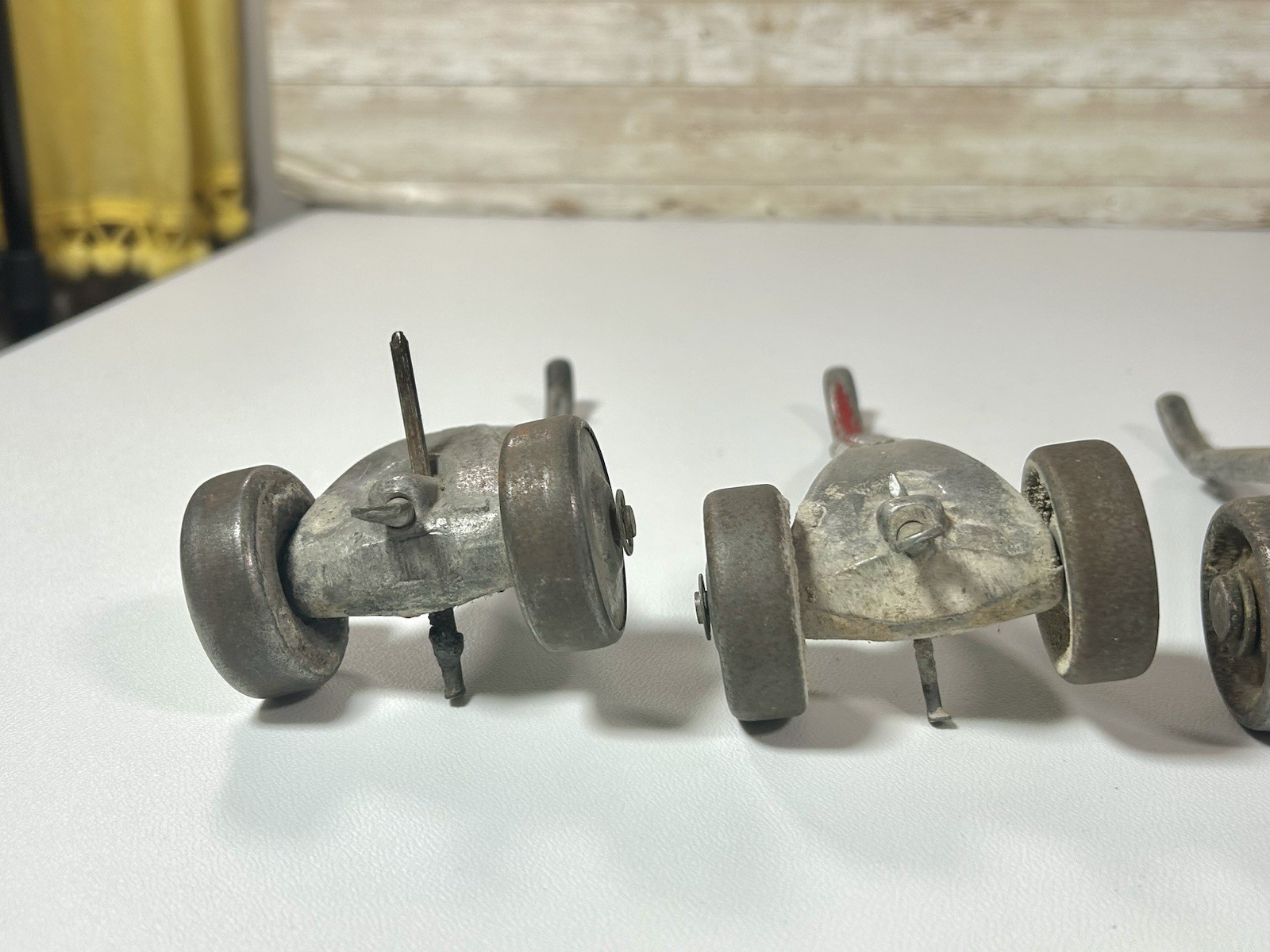 Vtg Lot 4 Marshalltown Skate Wheel Joint Raker Tool Bricklayer Masonry