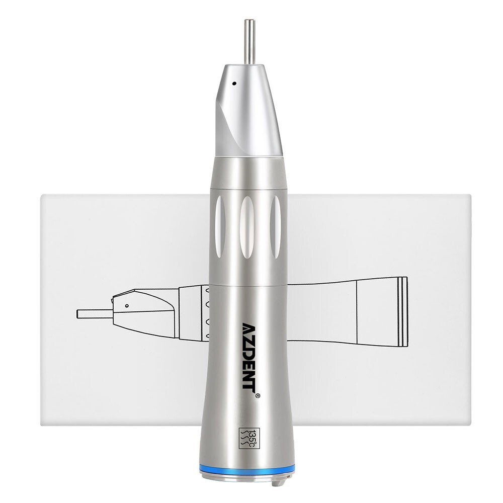 AZDENT Dental Optic Fiber LED Low Speed Handpiece 1:1 Straight Inner Water Spray