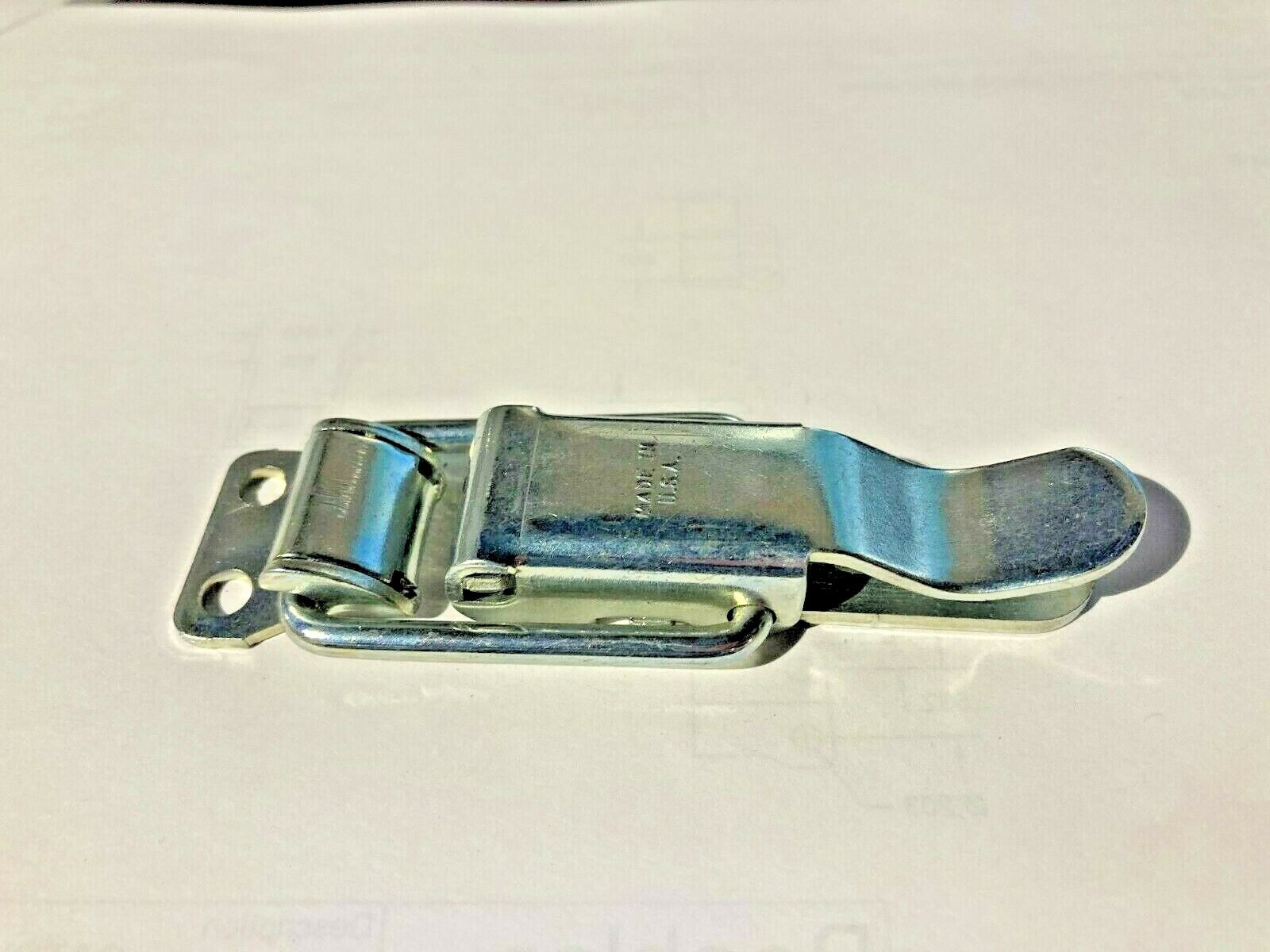 *NEW USA MADE* (20) ZINC DRAW LATCH W/ CATCH PLATE CLAMP HASP KEEPER
