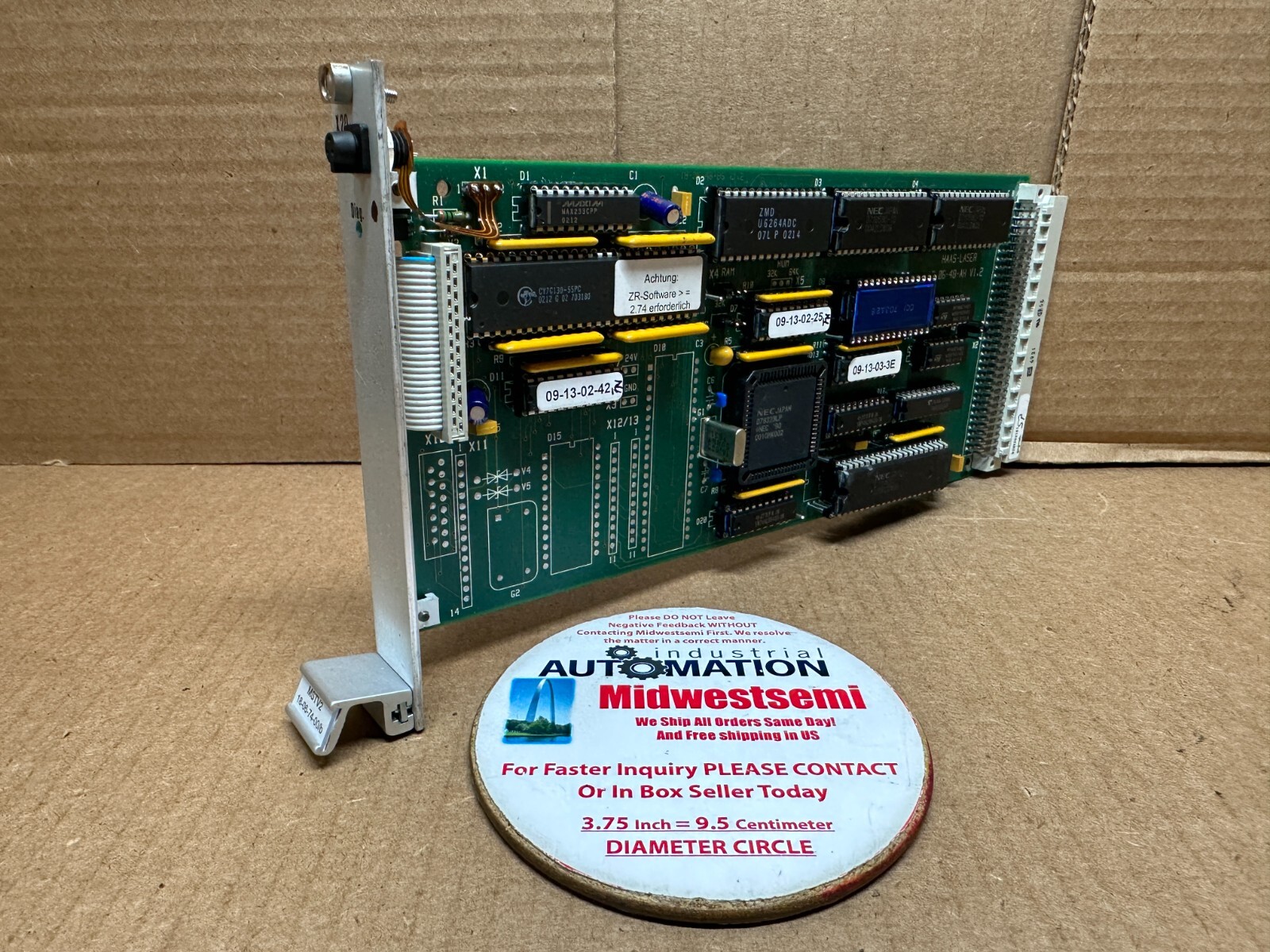 HAAS-LASER MSTV2 18-06-74-00/b / 18-06-48-AH V1.2 CONTROLLER BOARD ID: M23649