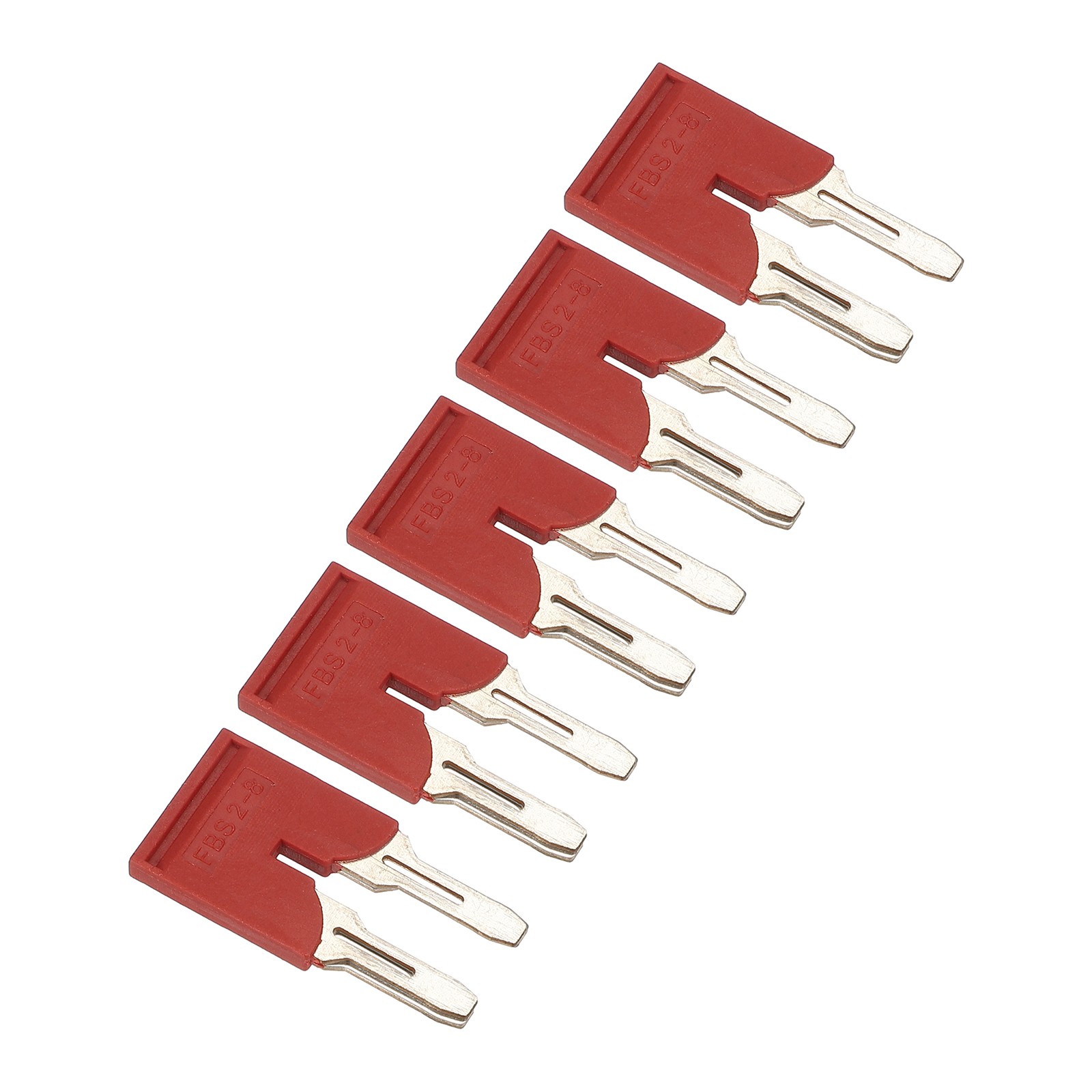5Pcs FBS2-8 DIN Rail Terminal Block Press-Fit Jumpers for ST-6 Series