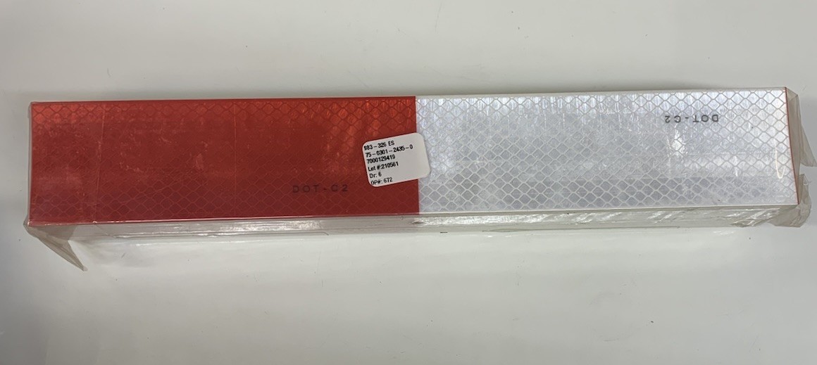 3M Red/white Prismatic Conspicuity Tape 2”w X 150’L Series 983