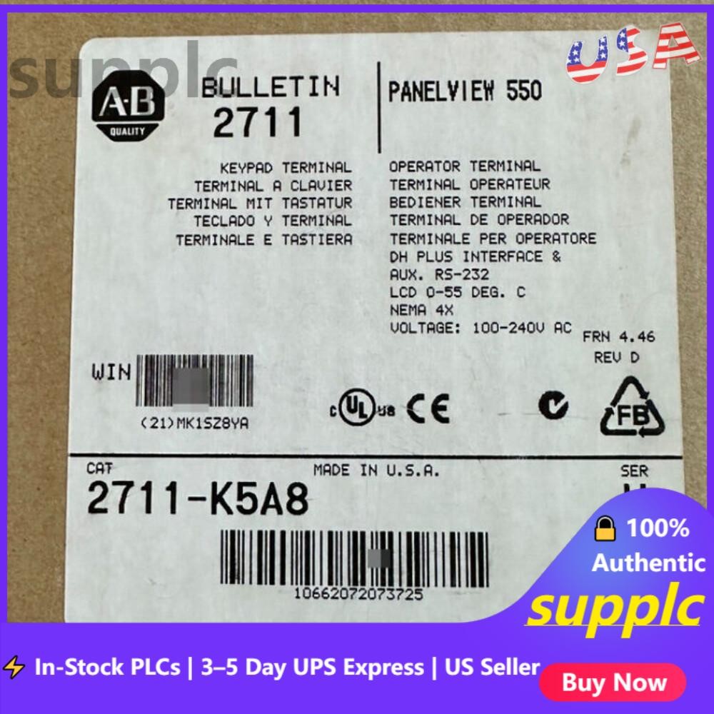 AB 2711-K5A8 PanelView Standard Terminal 2711-K5A8 AB US Free Tax